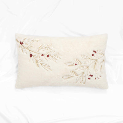Funda Cojin Bord Hojas #2 30X50Cm 041