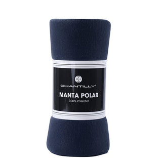 Manta Polar Térmico Chantilly 125x150 cm Azul Marino