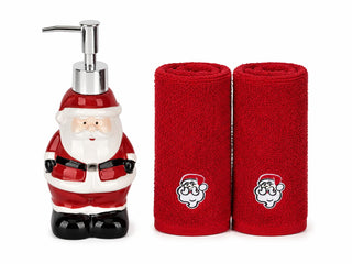 Set 2 Toallas Y Dispensador Santa Claus