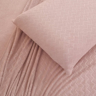 Juego de Sábanas Coral Fleece Ultra Suave Chantilly 1.5 Plazas Rosado