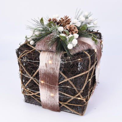 Deco Caja Regalo Led 29X29X33Cm 273