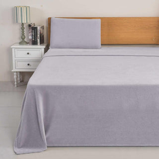 Juego de Sábanas Coral Fleece Ultra Suave Chantilly King Lila