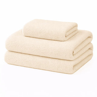 Juego de Sábanas Sherpa Extra Cálido Chantilly 1.5 Plazas Crudo