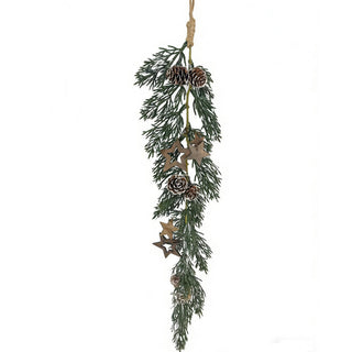 Guirnalda Navideña Decorativa con Estrellas 55 cm