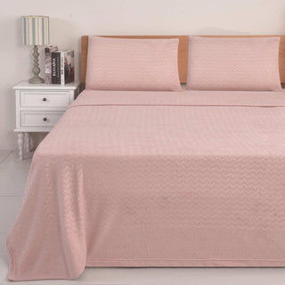 Juego de Sábanas Coral Fleece Ultra Suave Chantilly King Rosado