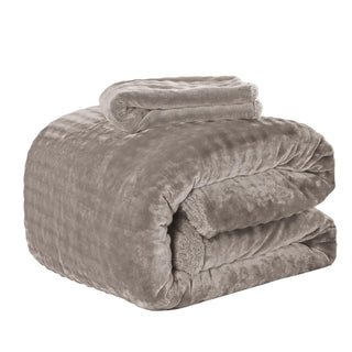 Plumón Sherpa Extra Cálido Chantilly King Gris Intenso