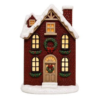 Casa Navidad C/Luz 11X7X15,4Cm