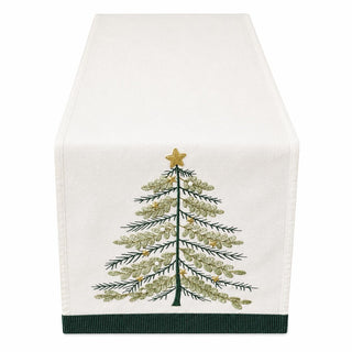 Camino Mesa Navideño Árbol con Estrella 35x170 cm