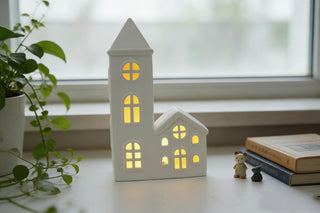 Casa Ceramica Led 13,2X6,5X21,5Cm