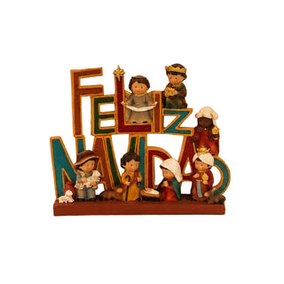 Nacimiento Feliz Navidad 22Cm