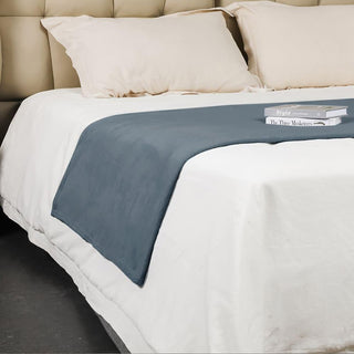 Manta Coral Fleece Ultra Suave Chantilly 125x150 cm Gris Oscuro