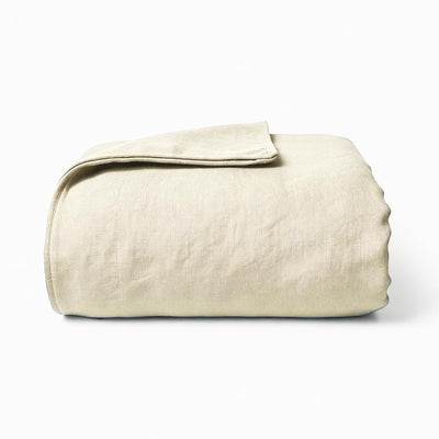 Funda plumón de Lino 220 x 240 cm  crema