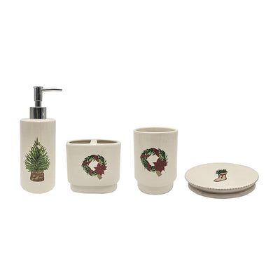 Set 4Pcs Dispens. Jabon Y Toallas Dsn 12