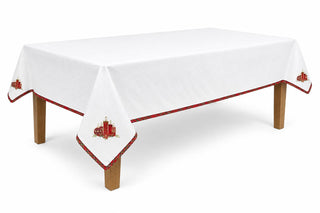 Mantel Navideño Bordado Velas 160x250 cm