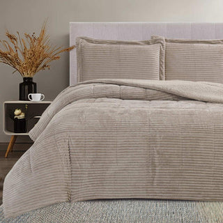 Plumón Sherpa Extra Cálido Chantilly 1.5 Plazas Visón