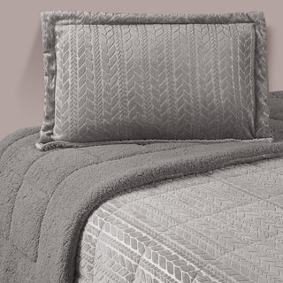 Plumon Coral Sherpa King Gris