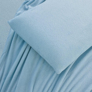 Juego de Sábanas Coral Fleece Ultra Suave Chantilly 1.5 Plazas Turquesa