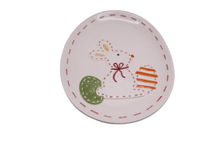 Plato Oval Conejo Pascua