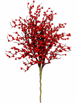 Rama Navideña Bayas Rojas 60 cm