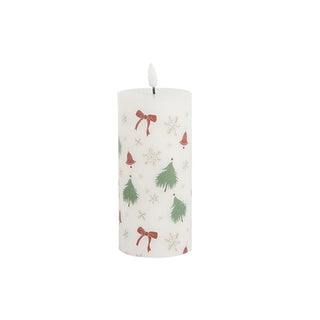Vela Cera Led Navidad #14 7,1X7,1X15,2Cm 044