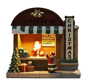 Tienda Navideña C/Luz 16,5X7,6X15,9Cm