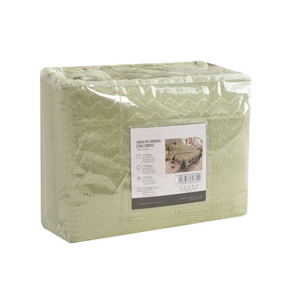 Juego de Sábanas Coral Fleece Ultra Suave Chantilly 2 Plazas verde