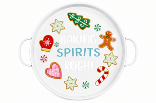 Bandeja Navideña Baking Spirits Metal 35,5 cm
