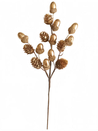Rama Decorativa Avellanas y Piñas 31 cm