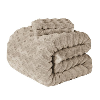 Plumón Sherpa Extra Cálido Chantilly King Beige