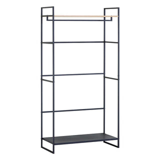 Ropero Abierto Industrial con Barra y Repisas 83x39x167 cm