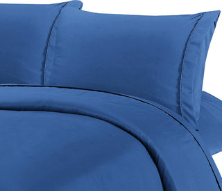 Sábanas Microfibra Lisa 1,5 plazas Azul