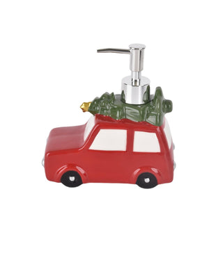Set Toalla Y Dispensador Auto Navideño