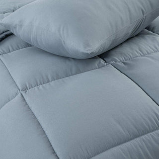 Plumón King Reversible Azul | Microfibra Hipoalergénica Chantilly