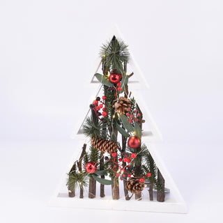 Deco Mad Led Arbol C/Esferas Rojas 35X5X44,5Cm 52