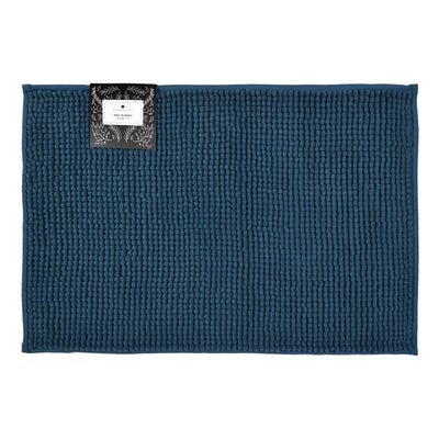 Piso De Baño Chenille 40X60Cm Azul