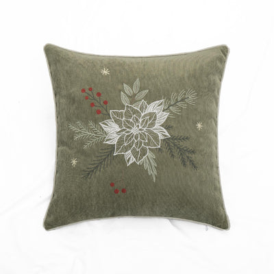 Funda Cojin Bord Flor Inca Blanca #224 45X45Cm 035
