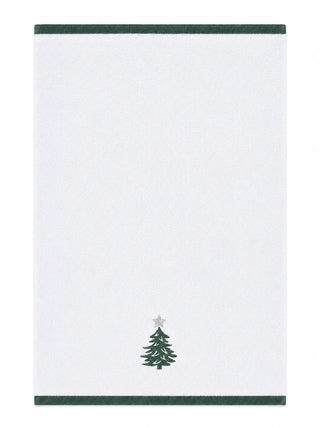 Set Baño Navideño Arbol Blanco 4 Piezas