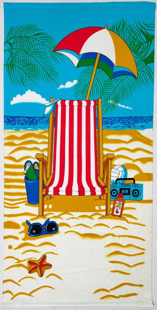Toalla de Playa de Microfibra Estampada Silla de Playa Veraniega 70 x 140 cm