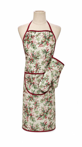 Set Delantal y Guante de Cocina Navidad