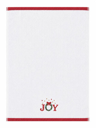 Set 2 Toallas Bordadas Joy Navidad 40X60 Cm