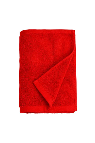 Toalla de Mano 100% Algodón 500 GSM 50x90 cm Rojo Liso