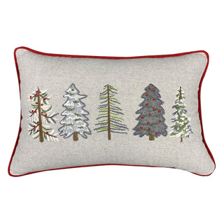 Funda Cojín Pinos Bordados 30x45 cm