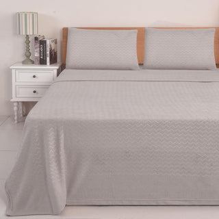 Juego de Sábanas Coral Fleece Ultra Suave Chantilly 1.5 Plazas Gris Plata