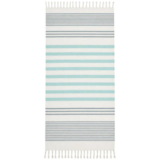 Pareo Toalla Turca 80x180 cm Turquesa de Algodón y Poliéster