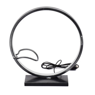 Cava para Vino Individual con Luz LED USB de Fierro Color Plata 31,5 cm
