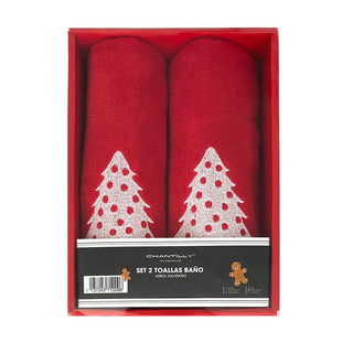 Set 2Pcs Toallas Arbol 28X43Cm #1
