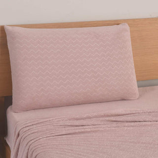 Juego de Sábanas Coral Fleece Ultra Suave Chantilly 1.5 Plazas Rosado