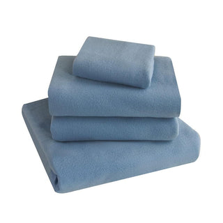 Juego de Sábanas Polar Térmico Chantilly 1 Plaza Azulado