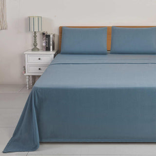 Juego de Sábanas Polar Térmico Chantilly 1 Plaza Azulado