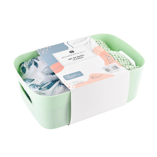Set Baño 15 Pcs Canasto+Cort+Piso #46